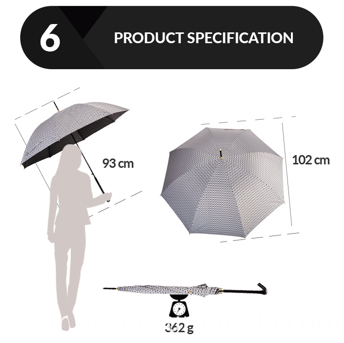Chidori modèle automatique ouvert parapluie coupe-vent Chidori Pattern Auto Open Straight Umbrella Windproof